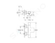 Grohe Grohtherm Cube - Termostatická vanová baterie, chrom 34497000