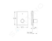 Grohe Grohtherm F - Termostatická centrální baterie pod omítku, chrom 27619000