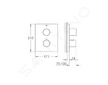 Grohe Grohtherm F - Termostatická vanová baterie pod omítku, chrom 27618000