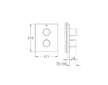 Grohe Grohtherm F - Termostatická vanová baterie pod omítku, chrom 27618000
