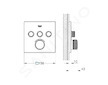 Grohe Grohtherm SmartControl - Termostatická baterie pod omítku, 3 ventily, chrom 29126000