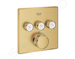 Grohe Grohtherm SmartControl - Termostatická baterie pod omítku, 3 ventily, kartáčovaný Cool Sunrise 29126GN0
