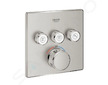 Grohe Grohtherm SmartControl - Termostatická baterie pod omítku, 3 ventily, supersteel 29126DC0