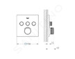 Grohe Grohtherm SmartControl - Termostatická baterie pod omítku, pro 3 spotřebiče, Warm Sunset 29126DA0