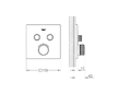 Grohe Grohtherm SmartControl - Termostatická baterie pod omítku se 2 ventily, chrom 29124000