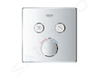 Grohe Grohtherm SmartControl - Termostatická baterie pod omítku se 2 ventily, chrom 29124000