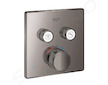 Grohe Grohtherm SmartControl - Termostatická baterie pod omítku se 2 ventily, Hard Graphite 29124A00
