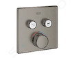 Grohe Grohtherm SmartControl - Termostatická baterie pod omítku se 2 ventily, kartáčovaný Hard Graphite 29124AL0