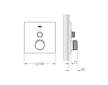 Grohe Grohtherm SmartControl - Termostatická sprchová baterie pod omítku s 1 ventilem, kartáčovaný Hard Graphite 29123AL0