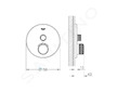 Grohe Grohtherm SmartControl - Termostatická sprchová baterie pod omítku s jedním ventilem, Hard Graphite 29118A00