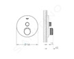 Grohe Grohtherm SmartControl - Termostatická sprchová baterie pod omítku s jedním ventilem, supersteel 29118DC0