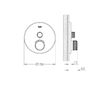 Grohe Grohtherm SmartControl - Termostatická sprchová baterie pod omítku s jedním ventilem, supersteel 29118DC0