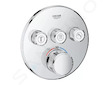 Grohe Grohtherm SmartControl - Termostatická sprchová podomítková baterie, 3 ventily, chrom 29121000