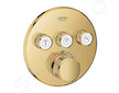 Grohe Grohtherm SmartControl - Termostatická sprchová podomítková baterie, 3 ventily, Cool Sunrise 29121GL0