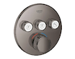 Grohe Grohtherm SmartControl - Termostatická sprchová podomítková baterie, 3 ventily, Hard Graphite 29121A00
