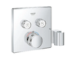 Grohe Grohtherm SmartControl - Termostatická vanová baterie pod omítku, se 2 ventily a držákem pro sprchu, chrom 29125000