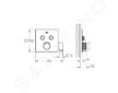 Grohe Grohtherm SmartControl - Termostatická vanová baterie pod omítku, se 2 ventily a držákem pro sprchu, chrom 29125000