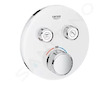 Grohe Grohtherm SmartControl - Termostatická vanová baterie pod omítku se 2 ventily, měsíční bílá 29151LS0