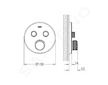 Grohe Grohtherm SmartControl - Termostatická vanová baterie pod omítku se 2 ventily, měsíční bílá 29151LS0