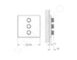 Grohe Grohtherm SmartControl - Ventil pod omítku pro 3 spotřebiče, chrom 29127000