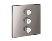 Grohe Grohtherm SmartControl - Ventil pod omítku pro 3 spotřebiče, Hard Graphite 29127A00
