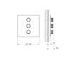 Grohe Grohtherm SmartControl - Ventil pod omítku pro 3 spotřebiče, Hard Graphite 29127A00