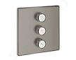 Grohe Grohtherm SmartControl - Ventil pod omítku pro 3 spotřebiče, kartáčovaný Hard Graphite 29127AL0