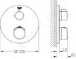 Grohe Grohtherm - Termostatická sprchová baterie pod omítku, chrom 24075000