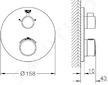 Grohe Grohtherm - Termostatická sprchová baterie pro 2 spotřebiče, chrom 24076000