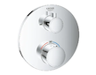 Grohe Grohtherm - Termostatická vanová baterie pro 2 spotřebiče, chrom 24077000