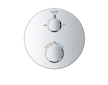 Grohe Grohtherm - Termostatická vanová baterie pro 2 spotřebiče, chrom 24077000