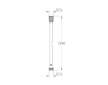 Grohe Hadice - Silverflex sprchová hadice 125 cm, Cool Sunrise 28362GL0