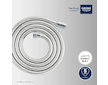 Grohe Hadice - Sprchová hadice VitalioFlex Silver 2 m, chrom 27507001