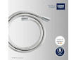 Grohe Hadice - Sprchová hadice VitalioFlex Silver Long-Life 1,25 m, chrom 22110000