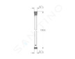 Grohe Hadice - Sprchová hadice VitalioFlex Silver Long-Life 1,5 m, chrom 22109000