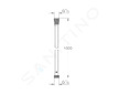 Grohe Hadice - Sprchová hadice VitalioFlex Silver Long-Life 1 m, chrom 22111000