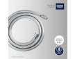 Grohe Hadice - Sprchová hadice VitalioFlex Trend 1,5 m, chrom 28741002