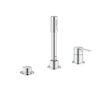 Grohe Lineare - Baterie na okraj vany, 3-otvorová instalace, chrom 19965001