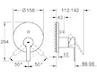 Grohe Lineare - Baterie pod omítku pro 2 spotřebiče, chrom 24064001