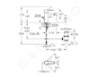 Grohe Lineare - Bidetová baterie s výpustí, chrom 33848001