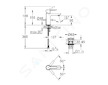 Grohe Lineare - Páková umyvadlová baterie XS, supersteel 23791DC1