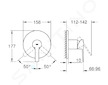Grohe Lineare - Sprchová baterie pod omítku, kartáčovaný Hard Graphite 24063AL1