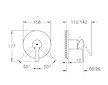 Grohe Lineare - Sprchová baterie pod omítku, kartáčovaný Hard Graphite 24063AL1