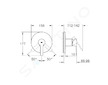 Grohe Lineare - Sprchová baterie pod omítku, supersteel 24063DC1