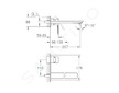Grohe Lineare - Umyvadlová baterie pod omítku, 2-otvorová instalace, kartáčovaný Hard Graphite 23444AL1