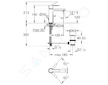 Grohe Lineare - Umyvadlová baterie s výpustí, kartáčovaný Hard Graphite 32114AL1