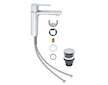 Grohe Lineare - Umyvadlová baterie s výpustí Push-Open, chrom 23106001