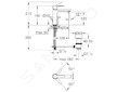 Grohe Lineare - Umyvadlová baterie s výpustí, supersteel 32114DC1