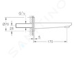 Grohe Lineare - Vanová vpusť, kartáčovaný Hard Graphite 13383AL1