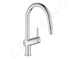 Grohe Minta - Dřezová baterie s výsuvnou sprškou, chrom 32321002
